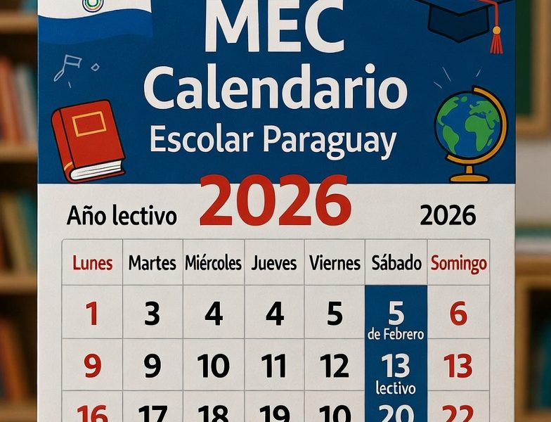 Calendario escolar 2026 MEC Paraguay